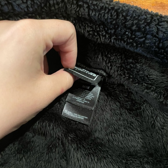 North Face Black Fuzzy Coat Jacket - Picture 3 of 3